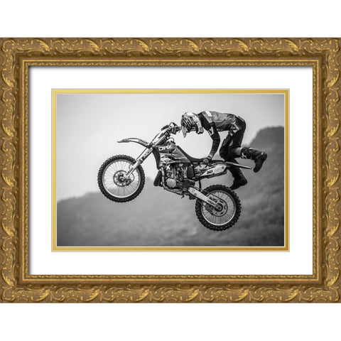 Battle Of Transcendence Gold Ornate Wood Framed Art Print with Double Matting by Chengzhou, Zhou