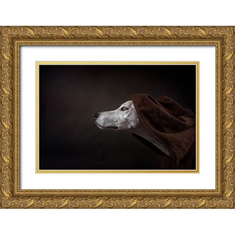 The Name Of The Rose (Umberto Ecco) Gold Ornate Wood Framed Art Print with Double Matting by Willers, Heike