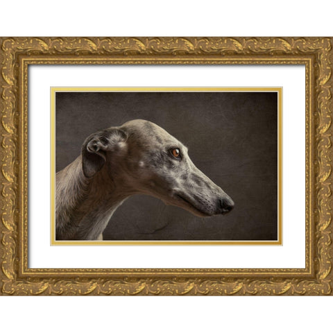 Anna Gold Ornate Wood Framed Art Print with Double Matting by Willers, Heike