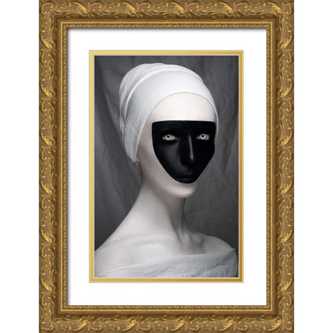 White Renaissance Gold Ornate Wood Framed Art Print with Double Matting by Malikov, Alex