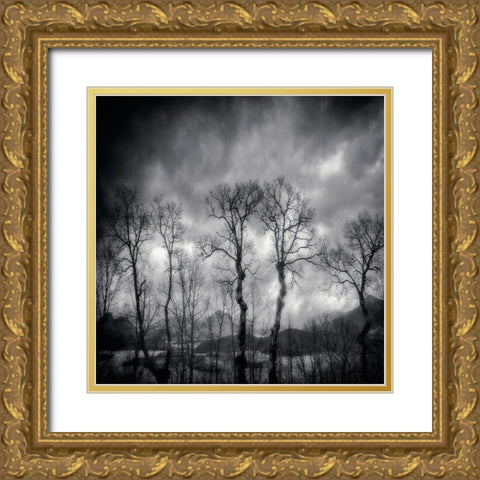 Last Days Gold Ornate Wood Framed Art Print with Double Matting by Txules