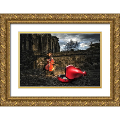 Art Connection Gold Ornate Wood Framed Art Print with Double Matting by Garcia, Vladi