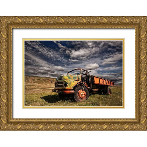 Z 466 Gold Ornate Wood Framed Art Print with Double Matting by H. Ingibergsson, Torsteinn