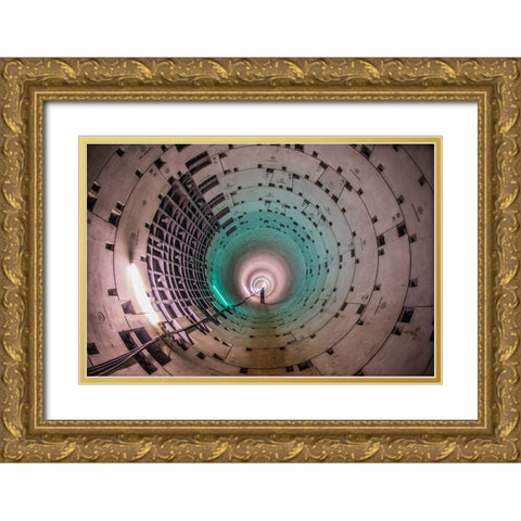 Untitled Gold Ornate Wood Framed Art Print with Double Matting by Tetsurou, Kobayashi