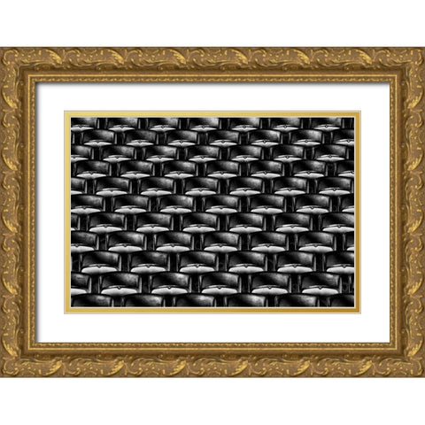 Take Your Seats Please! Gold Ornate Wood Framed Art Print with Double Matting by Hawerkamp, Hans-Wolfgang