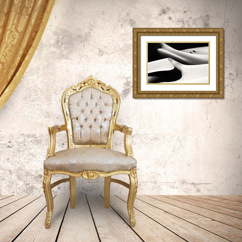 Life Gold Ornate Wood Framed Art Print with Double Matting by Momeni, Mohammadreza
