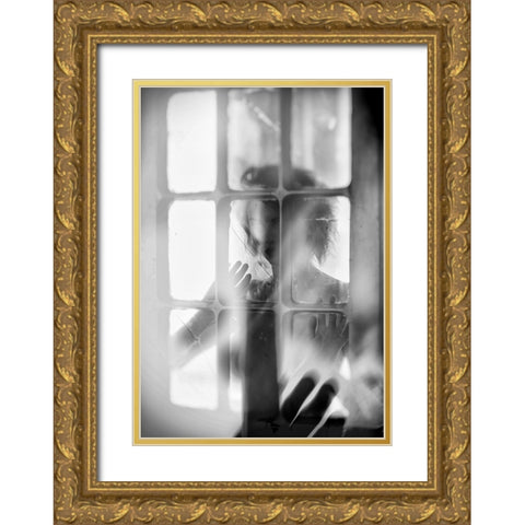 Untitled Gold Ornate Wood Framed Art Print with Double Matting by Kapsha, Eduards