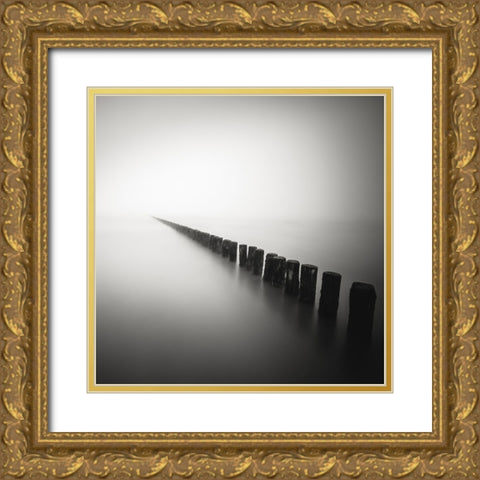 Together Alone Gold Ornate Wood Framed Art Print with Double Matting by Staelens, Christophe