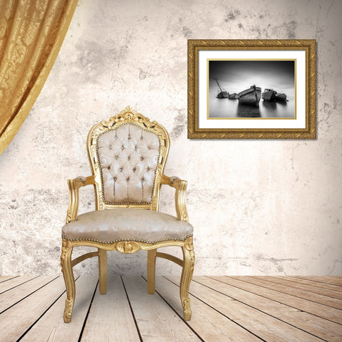 The Ghost Fleet Gold Ornate Wood Framed Art Print with Double Matting by Pereira Aparicio, Emanuel