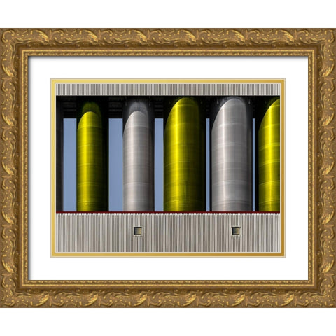 Untitled Gold Ornate Wood Framed Art Print with Double Matting by Verschelden, Harry