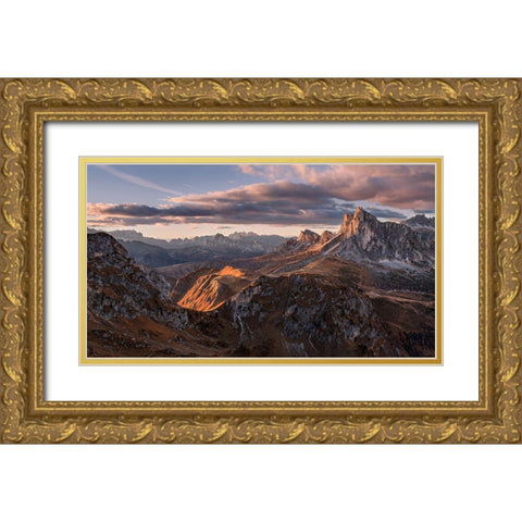 Highways And Byways Gold Ornate Wood Framed Art Print with Double Matting by Smid Master, Jan