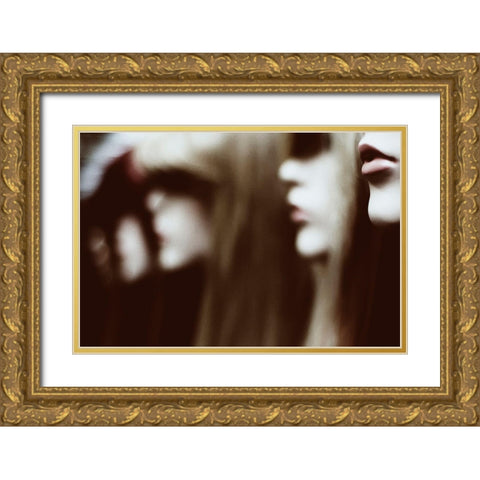 Ex-Loves Gold Ornate Wood Framed Art Print with Double Matting by Kokdemir, Dogan