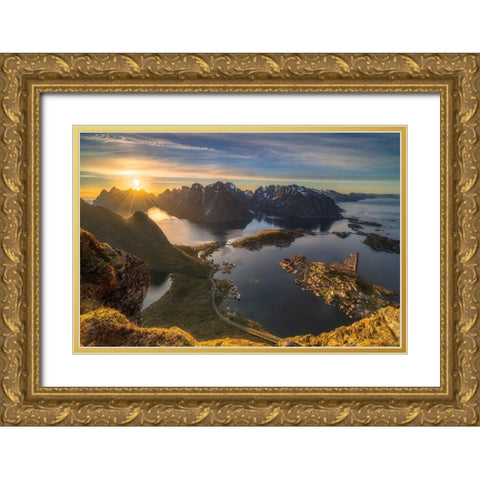 Magic Moment Gold Ornate Wood Framed Art Print with Double Matting by Riml, Ludwig