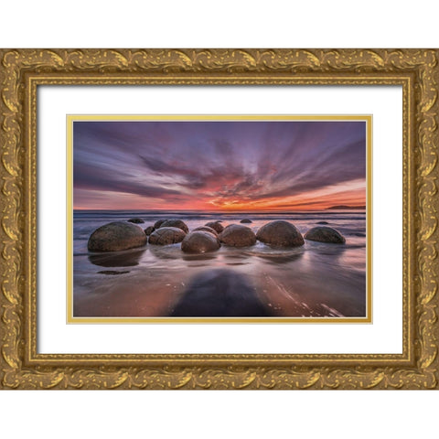 The Barrier Gold Ornate Wood Framed Art Print with Double Matting by Agazzi, Andreas