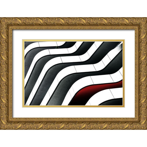 6 Floors Gold Ornate Wood Framed Art Print with Double Matting by Hawerkamp, Hans-Wolfgang