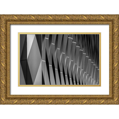Beside Gold Ornate Wood Framed Art Print with Double Matting by Van Maastricht, Henk