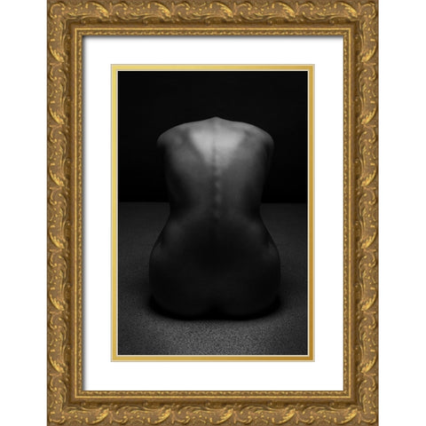 Bodyscape Gold Ornate Wood Framed Art Print with Double Matting by Belovodchenko, Anton