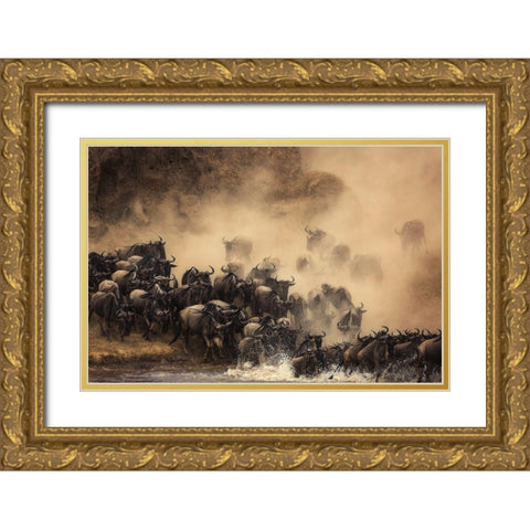 The Crossing Gold Ornate Wood Framed Art Print with Double Matting by Alfazari, Waheed