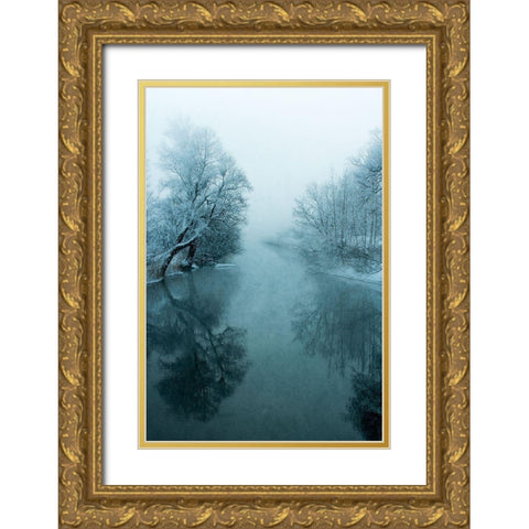 Pure Ii Gold Ornate Wood Framed Art Print with Double Matting by Kreiten, Mike