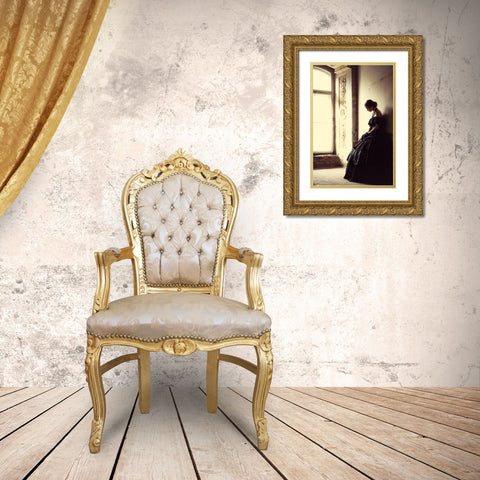 The Soft Touch Of Decadency Gold Ornate Wood Framed Art Print with Double Matting by Russocka, Magdalena