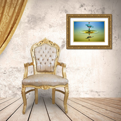 Ufw (Unidentified Flying Water) Gold Ornate Wood Framed Art Print with Double Matting by Berkati, Muhammad
