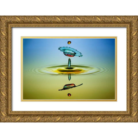 Ufw (Unidentified Flying Water) Gold Ornate Wood Framed Art Print with Double Matting by Berkati, Muhammad