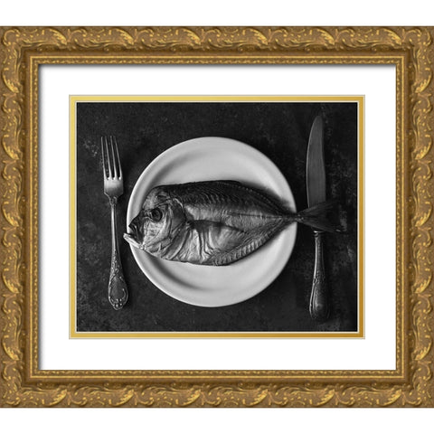 Dish Of The Day... Gold Ornate Wood Framed Art Print with Double Matting by Karina, Aleksandrova