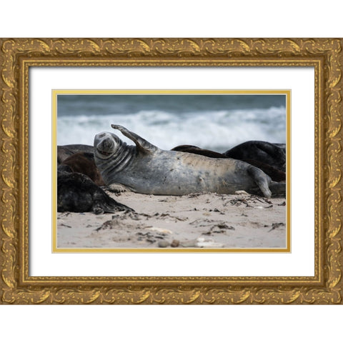 A Headache Gold Ornate Wood Framed Art Print with Double Matting by Bewernick, Erhard