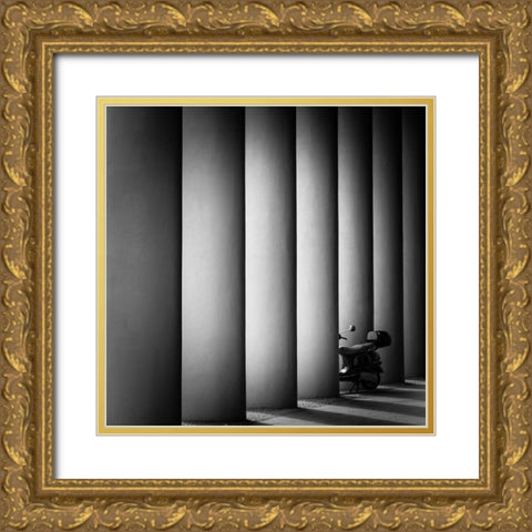 Parking  Space Gold Ornate Wood Framed Art Print with Double Matting by Pfeiffer, Peter