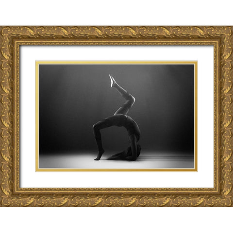 Iranian Gold Ornate Wood Framed Art Print with Double Matting by Hamidnezhad, Amin