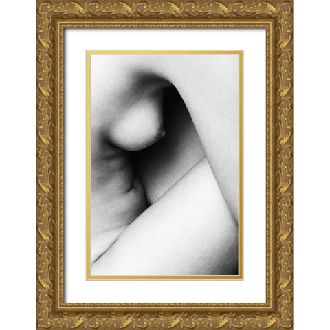 Shapes Gold Ornate Wood Framed Art Print with Double Matting by McCracken, David