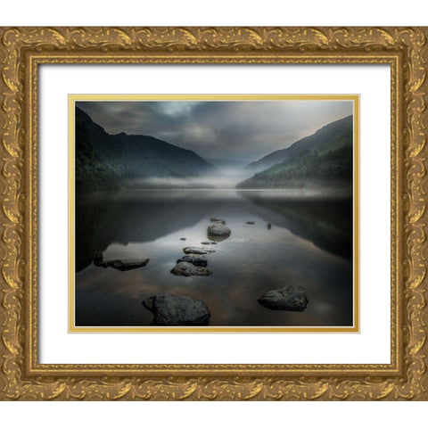 Silent Valley Gold Ornate Wood Framed Art Print with Double Matting by Ahern, David