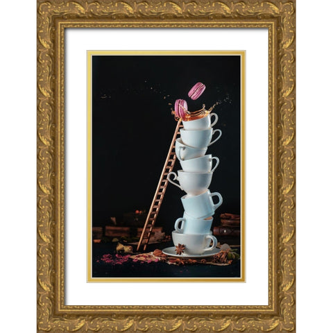 Unreachable Sweets Gold Ornate Wood Framed Art Print with Double Matting by Belenko, Dina
