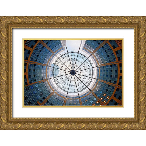 La Dacfense-Paris Gold Ornate Wood Framed Art Print with Double Matting by Fleckenstein, Martin