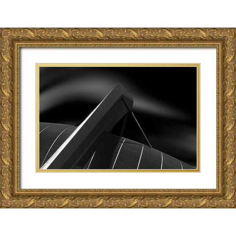 Big Hold Gold Ornate Wood Framed Art Print with Double Matting by Van Son, Greetje