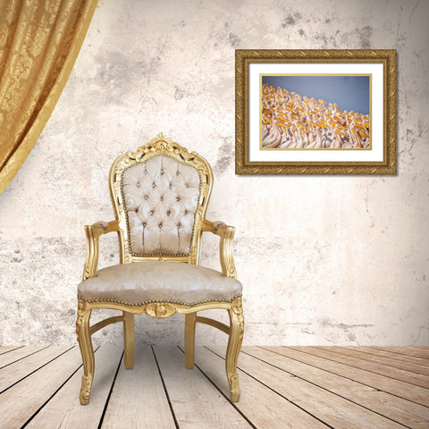 Untitled Gold Ornate Wood Framed Art Print with Double Matting by Or, Keren
