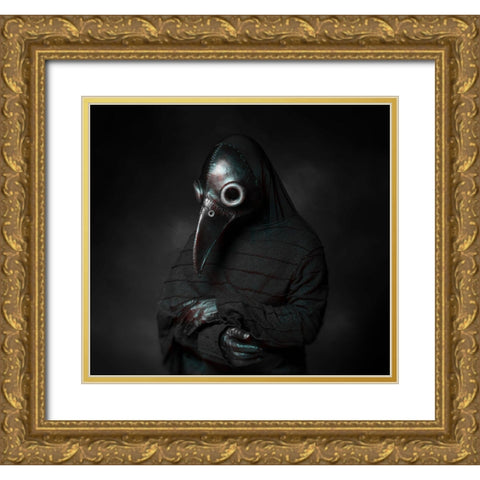 Mr Con Gold Ornate Wood Framed Art Print with Double Matting by Dashtrazmi, Hamze