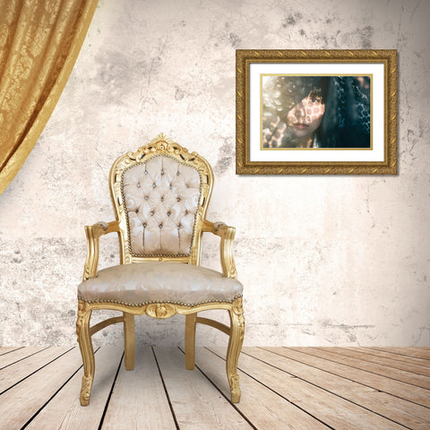 Sanako Gold Ornate Wood Framed Art Print with Double Matting by Kiyota, Daisuke