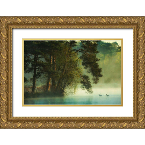 Dutch Fen Gold Ornate Wood Framed Art Print with Double Matting by Van Dongen, Anton