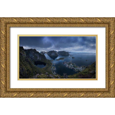 Reine Gold Ornate Wood Framed Art Print with Double Matting by F. Turienzo, Carlos