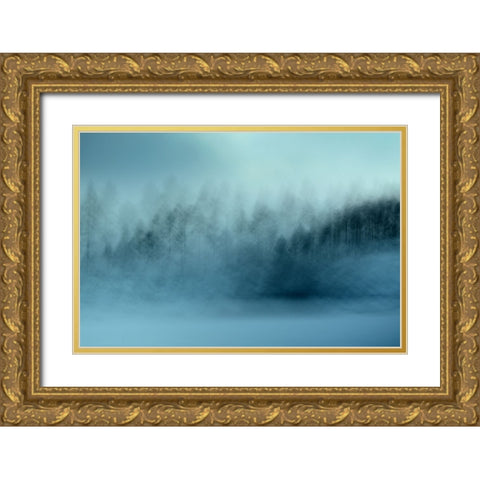 Wintersaga Gold Ornate Wood Framed Art Print with Double Matting by Sillen, Christina