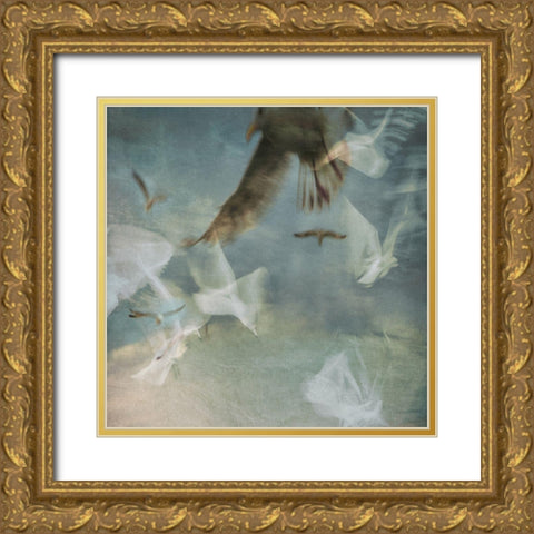 War Zone Gold Ornate Wood Framed Art Print with Double Matting by Claes, Gilbert