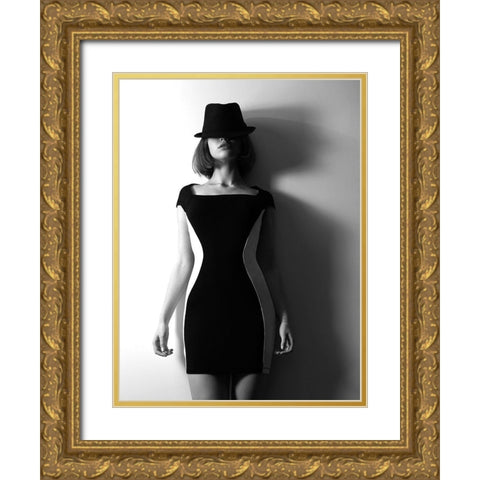 Shades Gold Ornate Wood Framed Art Print with Double Matting by Kostadinov, Bobby