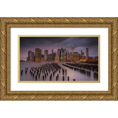 Back Home Gold Ornate Wood Framed Art Print with Double Matting by Agazzi, Andreas