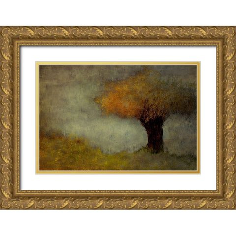 Willow Gold Ornate Wood Framed Art Print with Double Matting by Talen, Nel