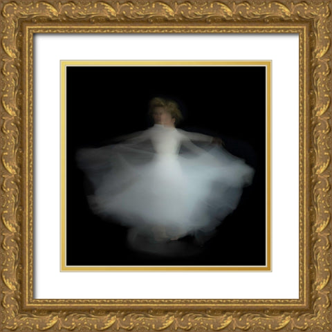 Double Dance 2 Gold Ornate Wood Framed Art Print with Double Matting by Eichelberg, Amnon