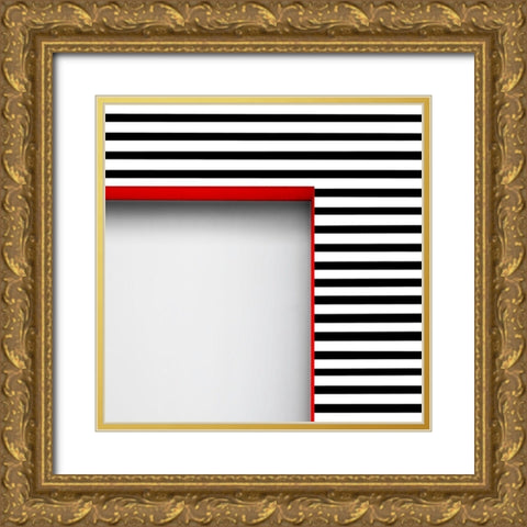 Dalton Wall Gold Ornate Wood Framed Art Print with Double Matting by Claes, Gilbert