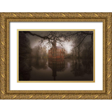 Autumn Dream Gold Ornate Wood Framed Art Print with Double Matting by Dingemans, Saskia
