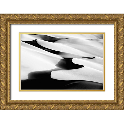 Dance Gold Ornate Wood Framed Art Print with Double Matting by Momeni, Mohammadreza