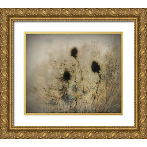 Seed Boxes Gold Ornate Wood Framed Art Print with Double Matting by Talen, Nel